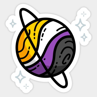 Planet Nonbinary Sticker